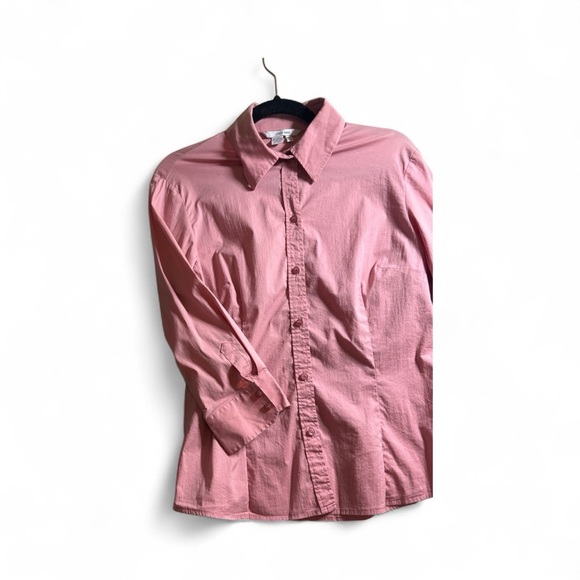 Zara Women's Pink Button Down Long Sleeve Shirt Size XL - Picture 4 of 8